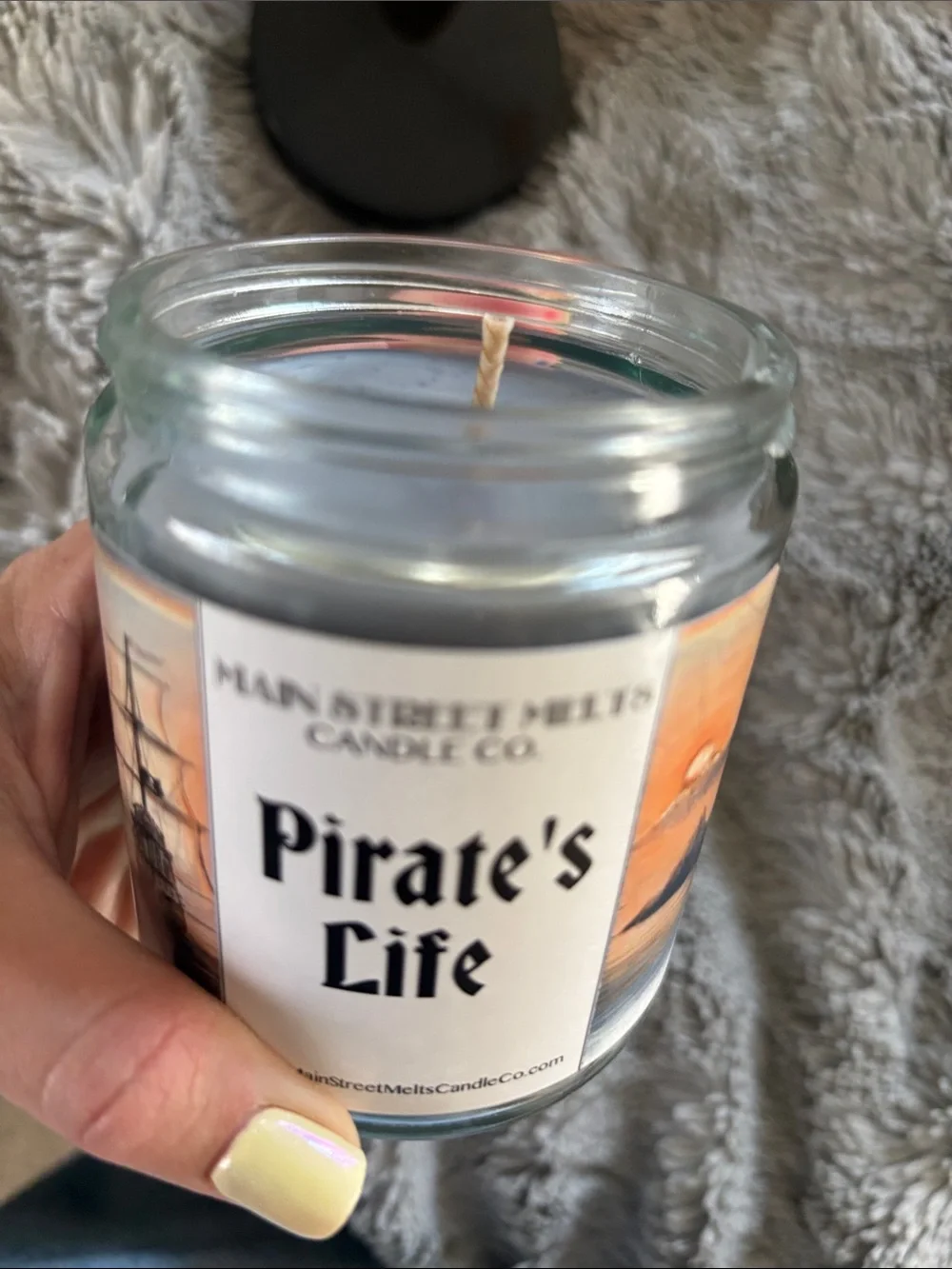 'Pirate's Life' Gray Scented Jar Candle Small Disney Inspired Snow White